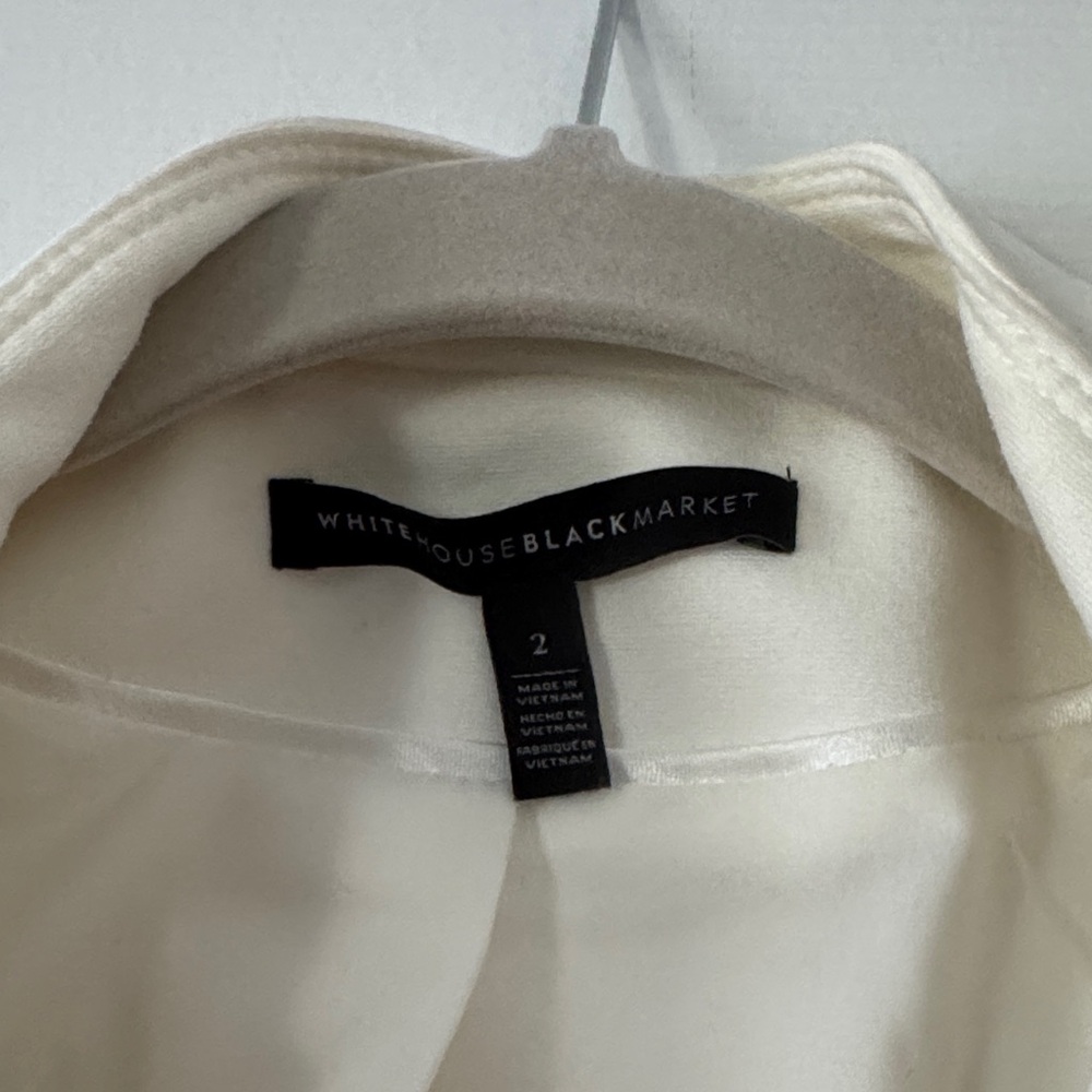 White House Black Market Cream Jacket - Picture 2 of 6